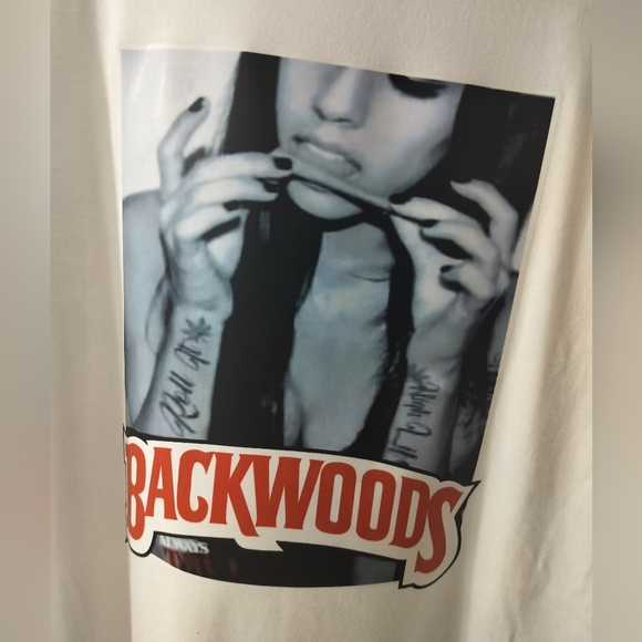 White Backwoods Shirt LG NWT - Picture 2 of 4